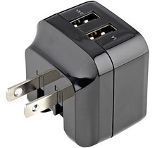 2-Port USB Wall Charger (Black)