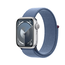 Apple Apple Watch Series 9 GPS 41mm Silver Aluminum Case with Winter Blue Sport Loop