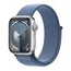 Apple Apple Watch Series 9 GPS 45mm Silver Aluminum Case with Winter Blue Sport Loop