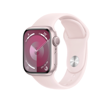 Apple Watch Series 9 GPS 45mm Pink Aluminum Case with Light Pink Sport Band -