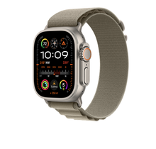Apple Watch Ultra 2 GPS + Cellular, 49mm Titanium Case with Olive Alpine Loop - Medium Carbon Neutral