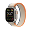 Apple Apple Watch Ultra 2 GPS + Cellular, 49mm Titanium Case with Orange/Beige Trail Loop - S/M Carbon Neutral