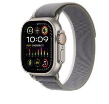 Apple Watch Ultra 2 GPS + Cellular, 49mm Titanium Case with Green/Gray Trail Loop - M/L Carbon Neutral