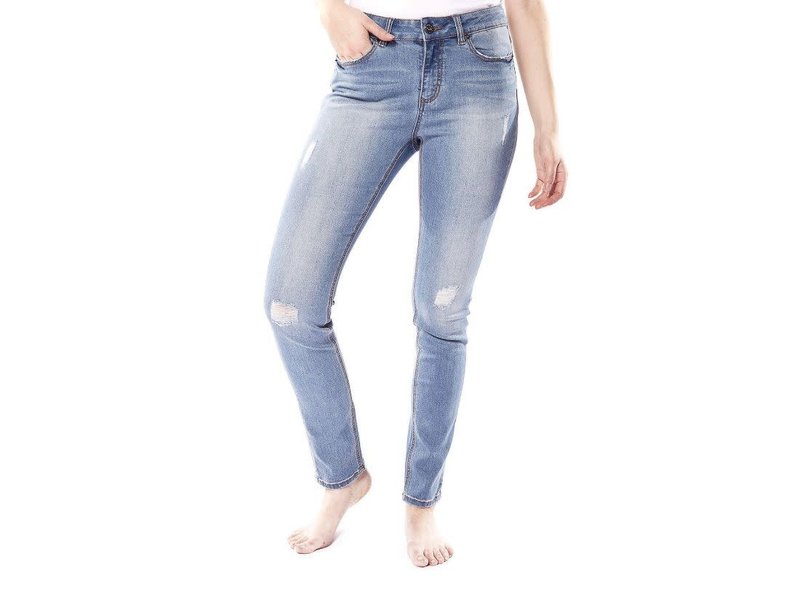 Jeaniologie Jeaniologie : Ladies 5 Pockets Mid Rise Skinny Jeans