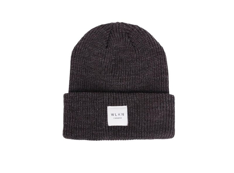 WLKN WLKN : Label Beanie Dark Grey O/S