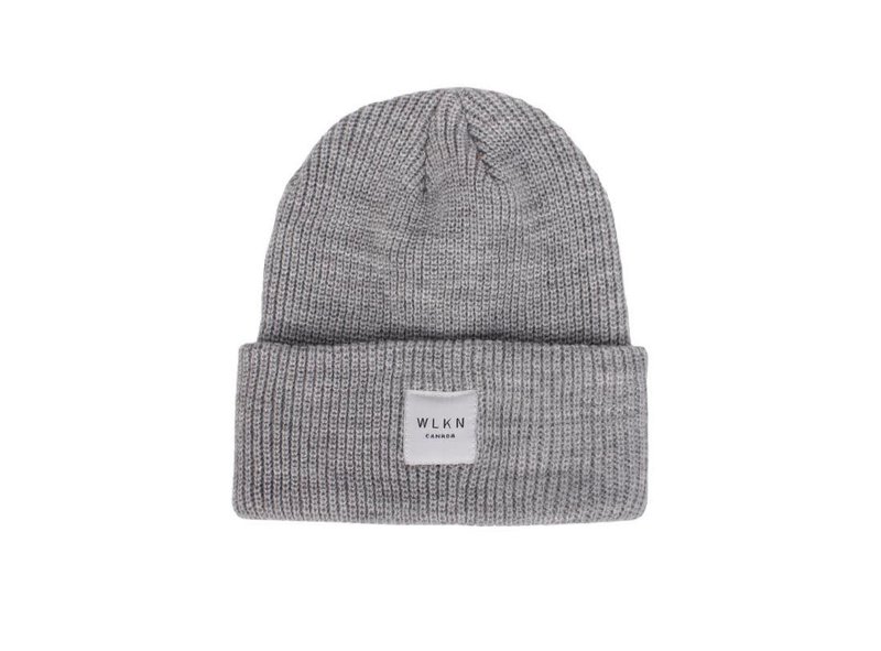 WLKN WLKN : Label Beanie Light Grey O/S