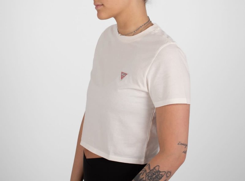 Guess Guess: SS Cropped Logo Crew Tee