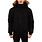 Ucxx UCXX : Faux Fur Collar All Black Winter Coat