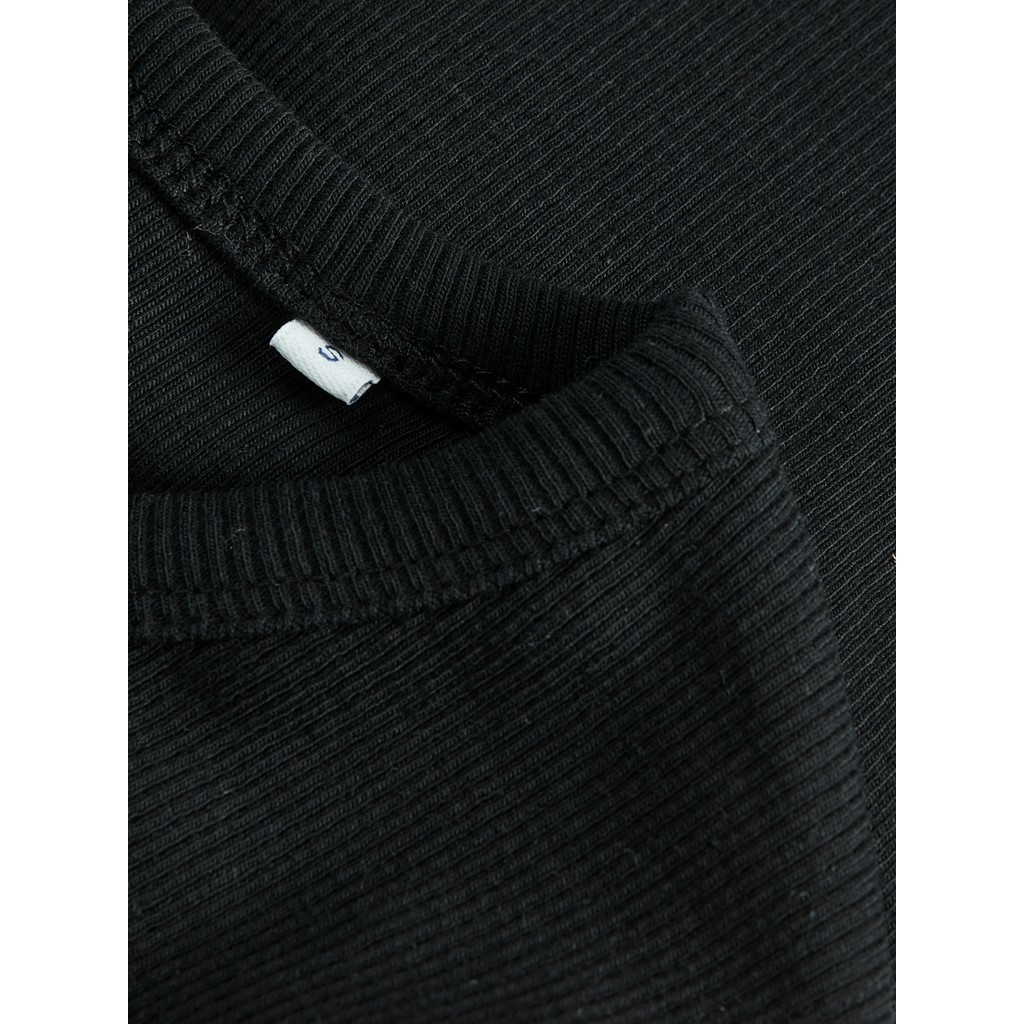 JJXX JJXX : Feline Long Sleeve Rib Tee - Black