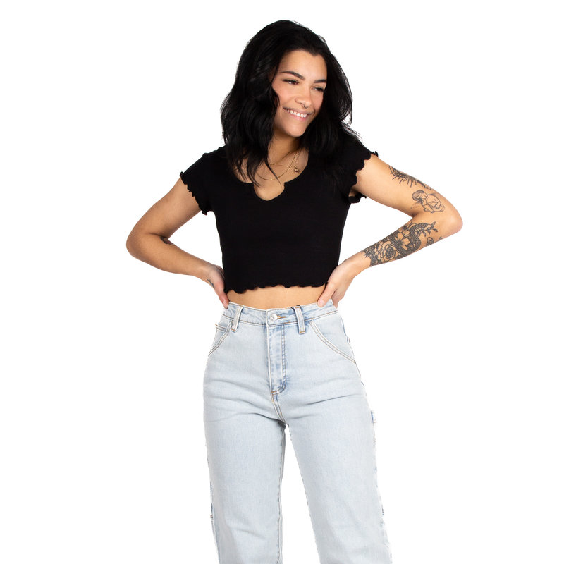 Guess : GO Rib Crop Tee - WLKN