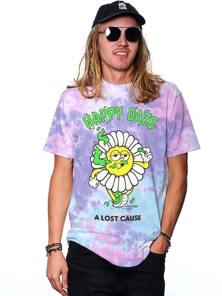 A Lost Cause A Lost Cause : Happy Daze Tie Dye Tee