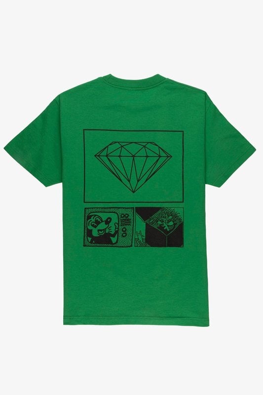 Diamond Supply Co. Diamond : Mickey & Haring Box Tee - Green