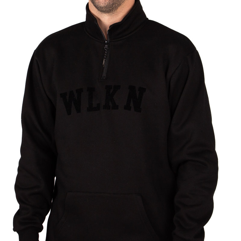 WLKN WLKN : Felt Logo Quarter Zip Fleece