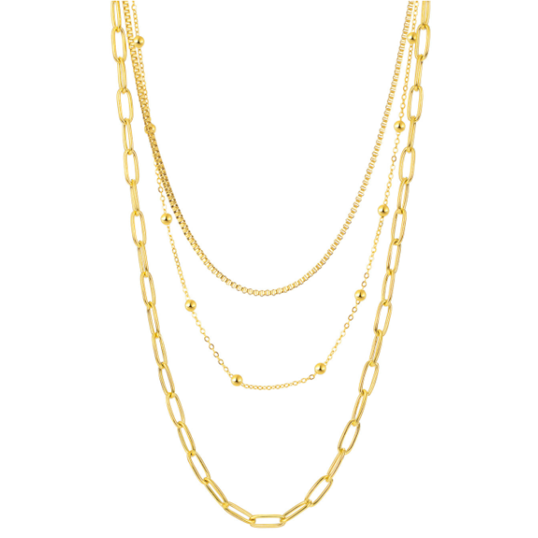 HITS : Clip Necklace Gold O/S
