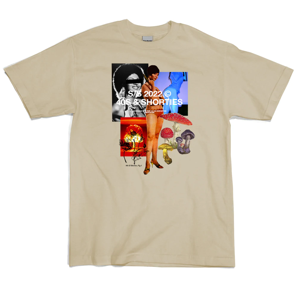 40s and Shorties 40's & Shorties : Collage Tee - Sand