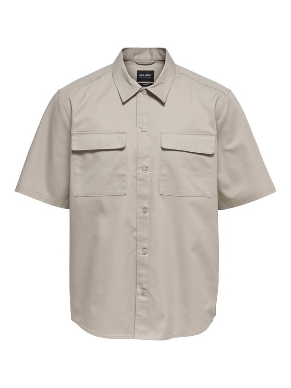 Only & Sons Only & Sons : Matti S/S Twill Overshirt