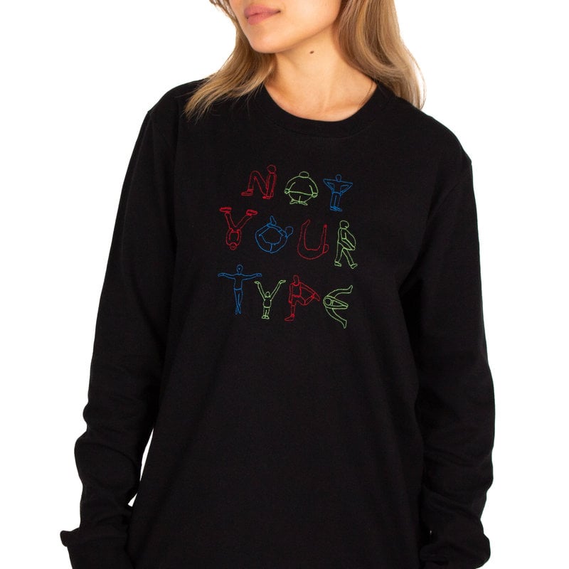 Not Your Type Not Your Type : Everybody Long Sleeve T-Shirt-Black