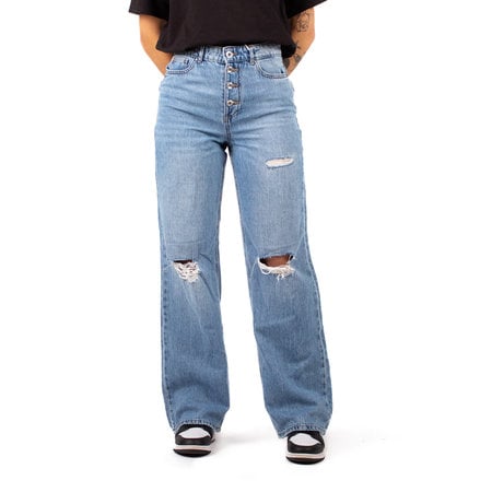 Only Only : Molly High Waist Wide Destroy Denim