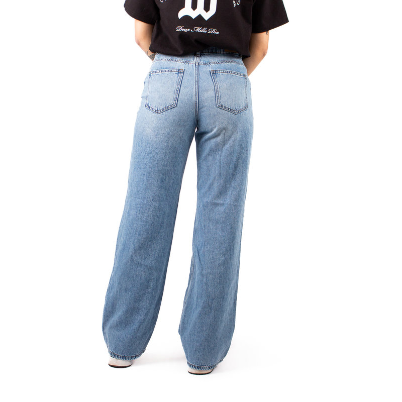 Only Only : Molly High Waist Wide Destroy Denim