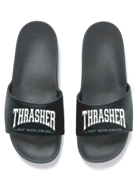 Huf HUF X Thrasher : Black Slides