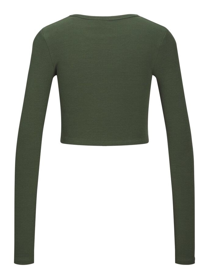 JJXX JJXX : Feline Long Sleeve Rib Tee - Black Forest