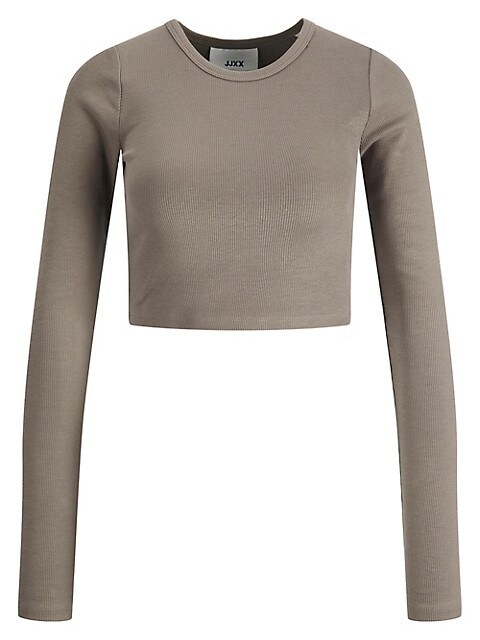 JJXX JJXX : Feline Long Sleeve Rib Tee - Morel