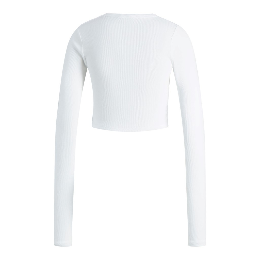 JJXX JJXX : Feline Long Sleeve Rib Tee - White