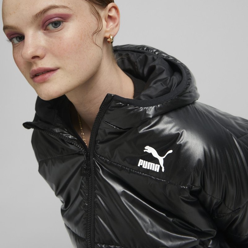 PUMA Puma : Hooded Shiny Padded Jacket