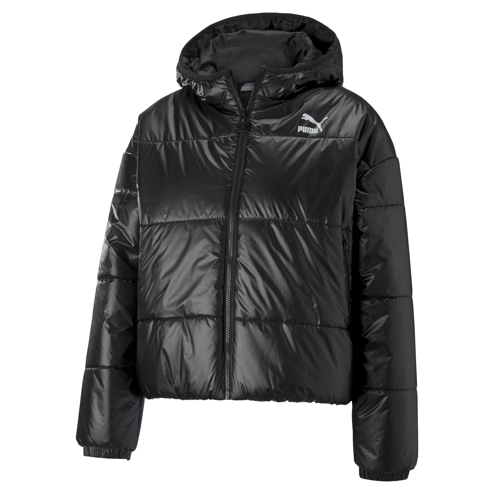 PUMA Puma : Hooded Shiny Padded Jacket