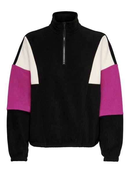 Only Only : Nissi L/S Highneck Zip Sweatshirt