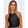 Only Only : Faux Leather SL Top