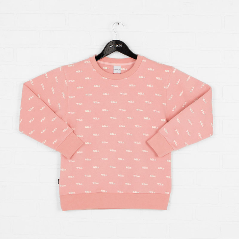 WLKN WLKN : Girl Junior Allover Vintage Crewneck