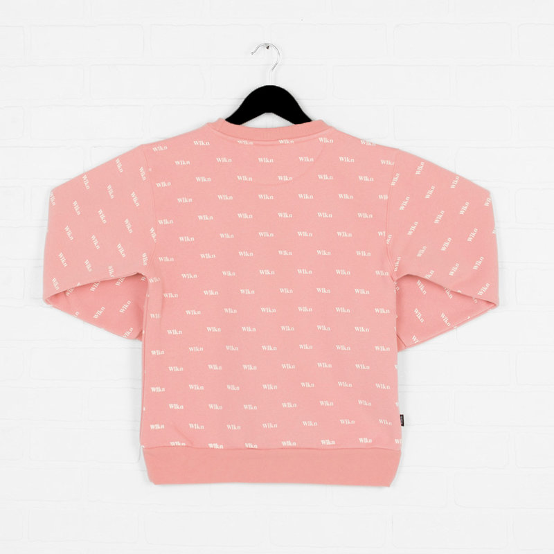 WLKN WLKN : Girl Junior Allover Vintage Crewneck