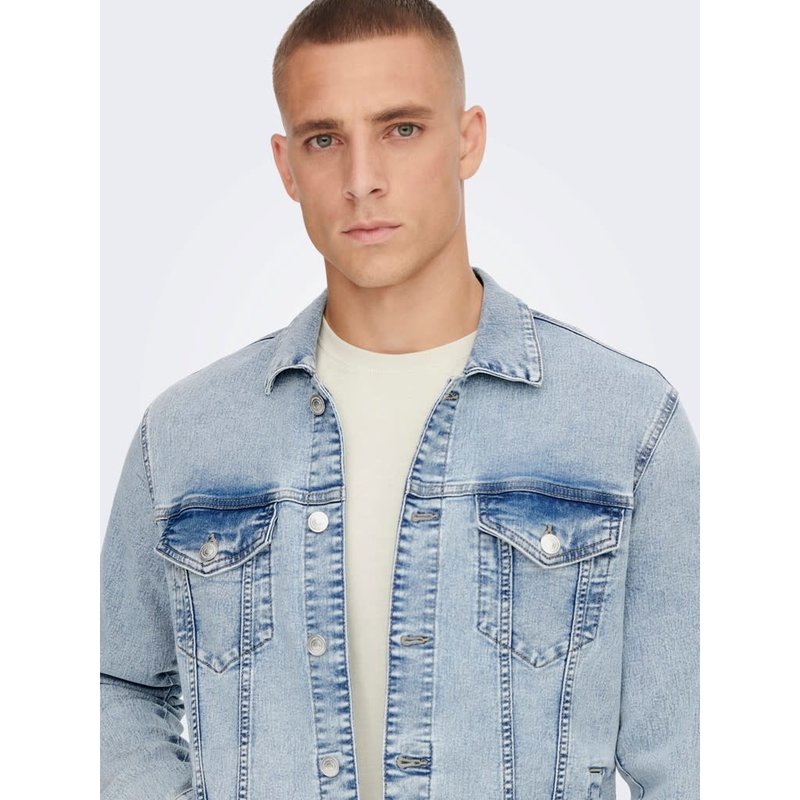 Only & Sons Only & Sons : Blue Denim Jacket