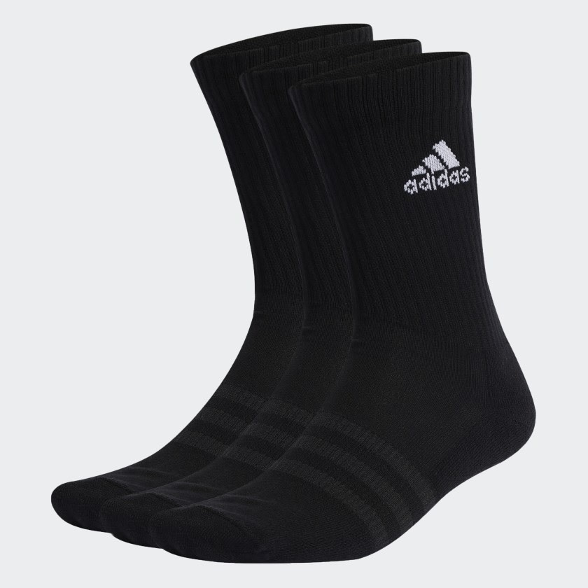 Adidas : 3Pack Sportwear Socks - Black/White