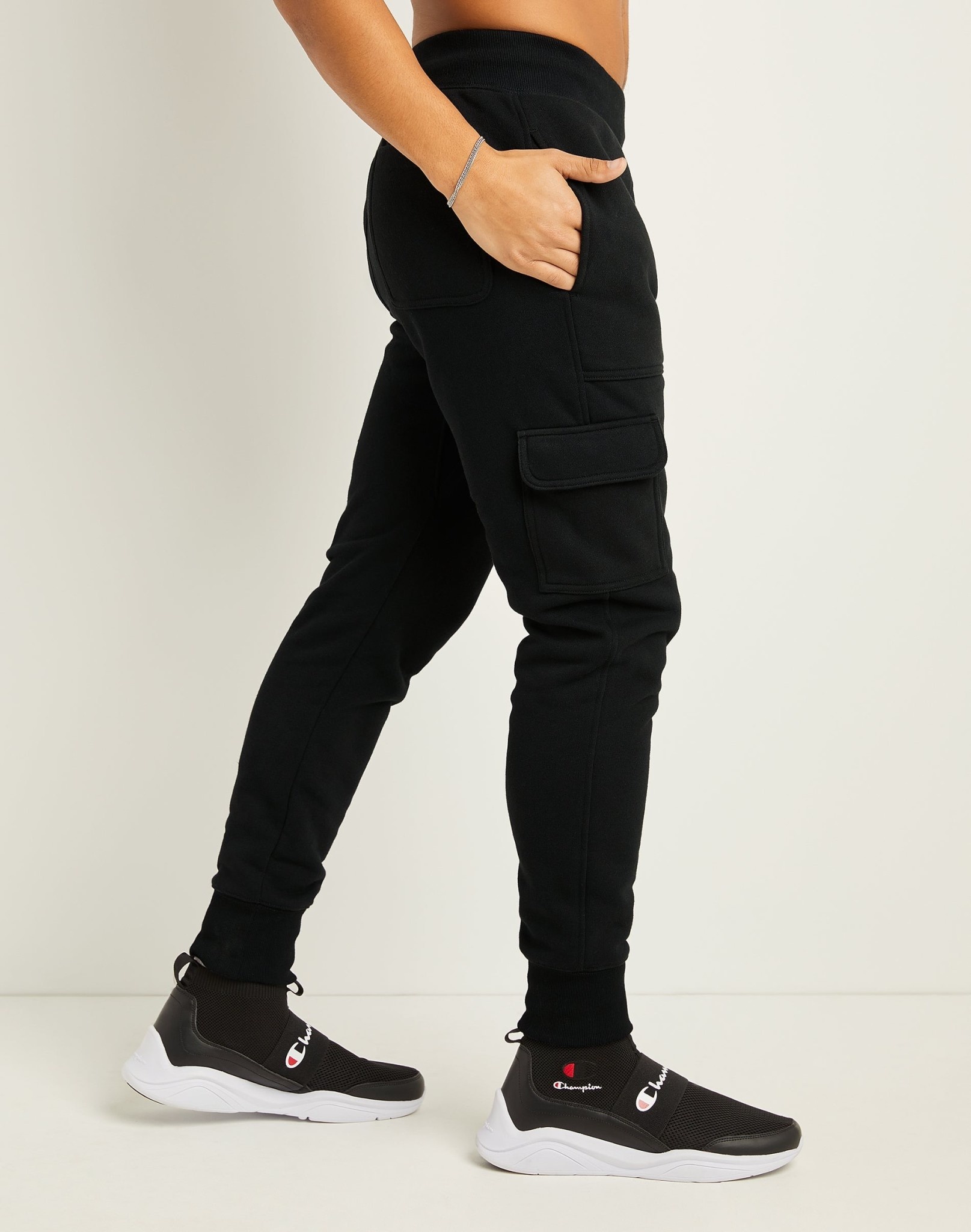 Champion Champion Reverse Weave Cargo Jogger Black WLKN