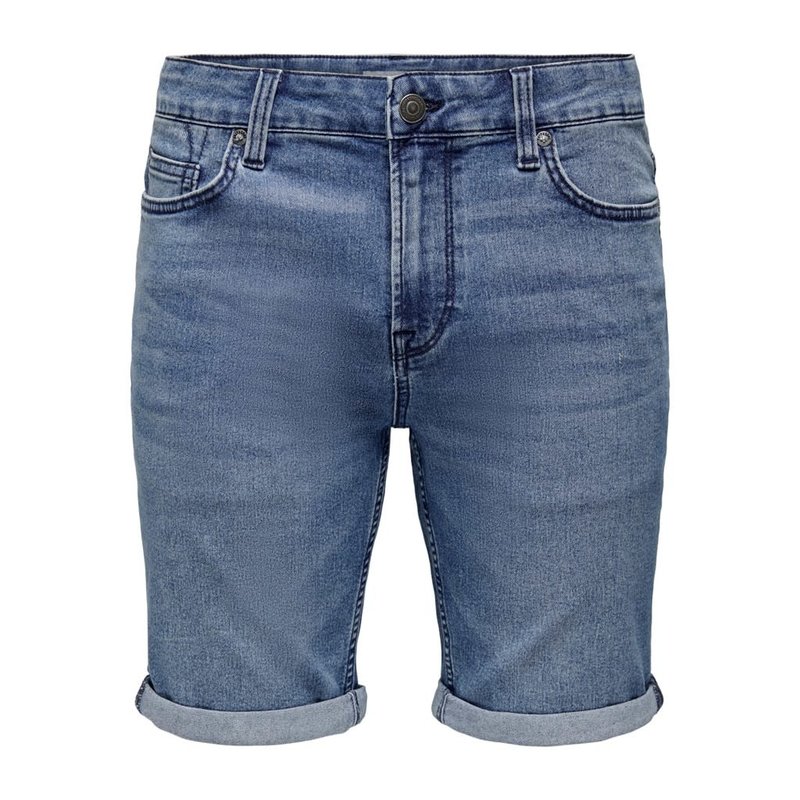 Only & Sons Only & Sons : Regular Fit Shorts - Medium blue