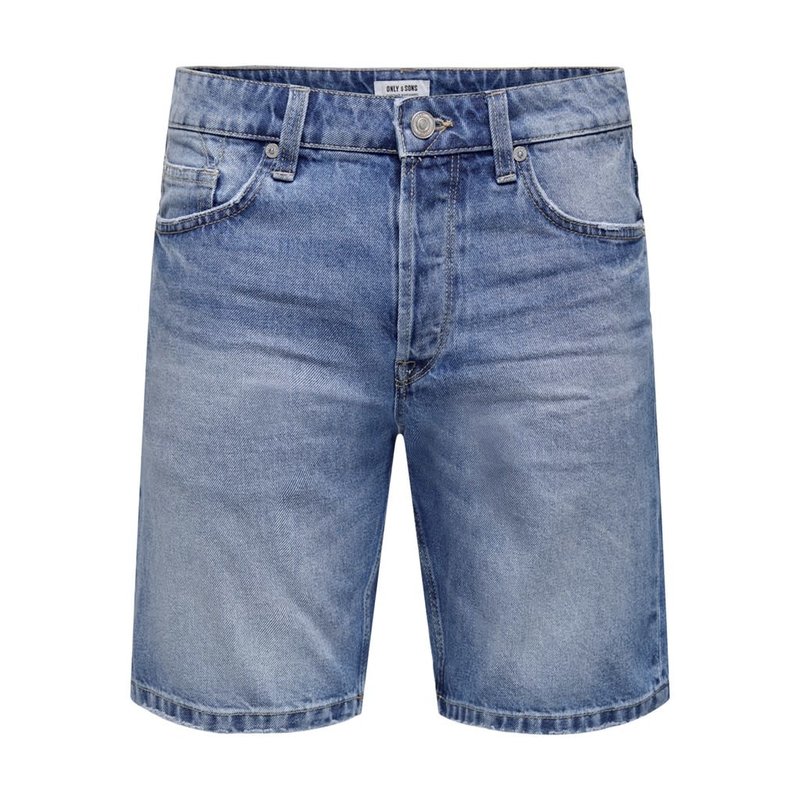 Only & Sons Only & Sons : Loose Fit Shorts - Medium Blue