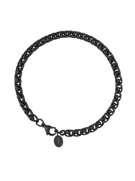 Five Jwlry Five Jwlry : Tage Chain Bracelet - Black