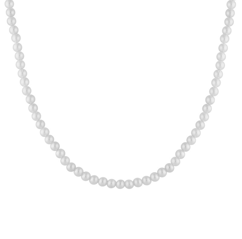 Five Jwlry Five Jwlry : Var Pearl Necklace - Silver