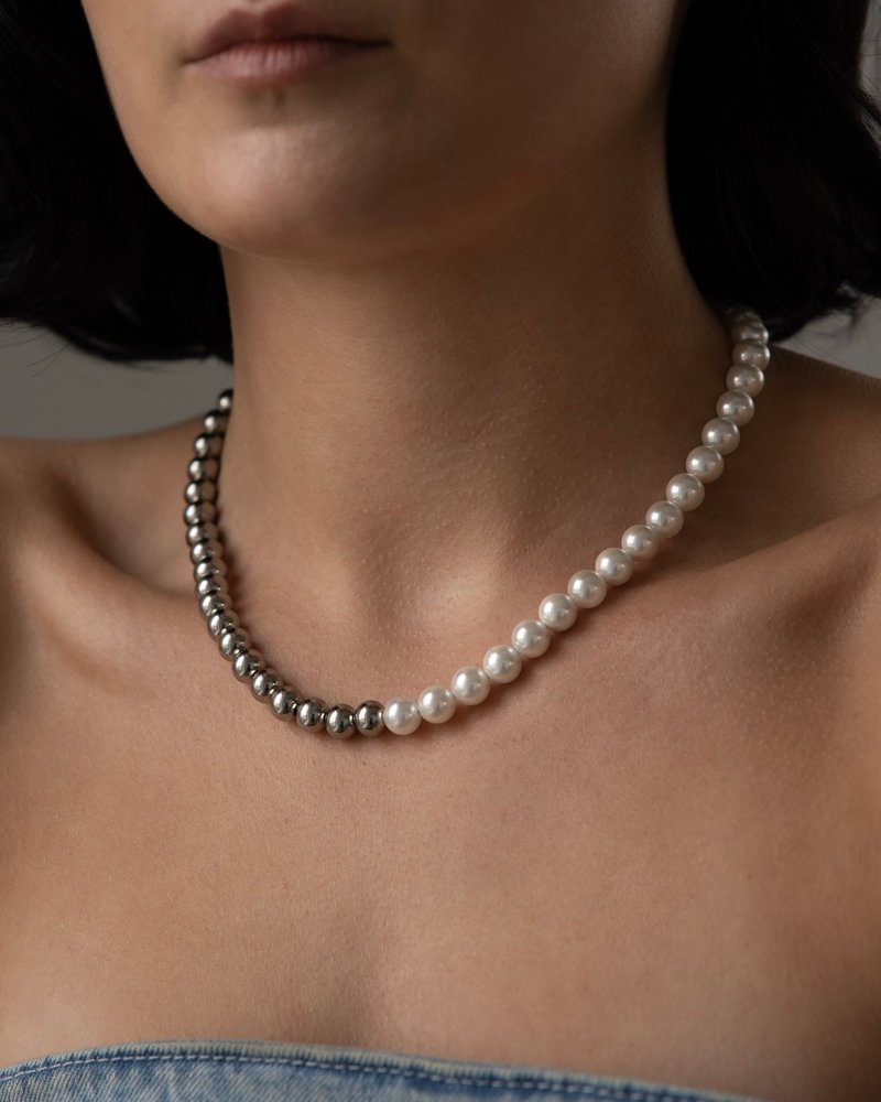 Five Jwlry Five Jwlry : Volta Two Tones Pearl Necklace