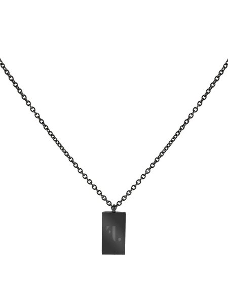 Five Jwlry Five Jwlry : Douro Pendant Necklace - Black