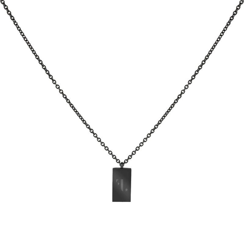 Five Jwlry Five Jwlry : Douro Pendant Necklace - Black
