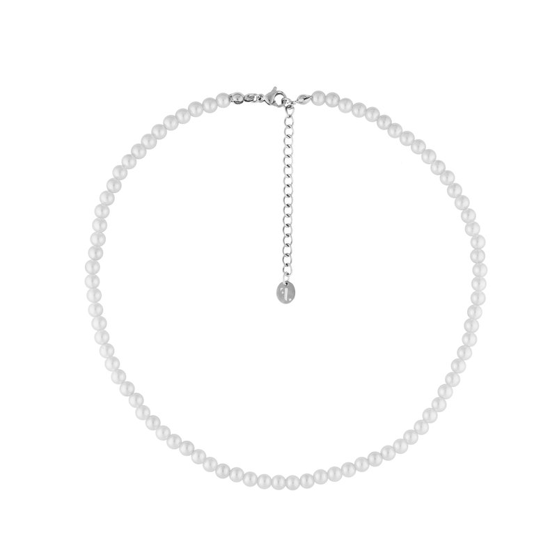 Five Jwlry Five Jwlry : Baby Var Pearl Necklace - Silver
