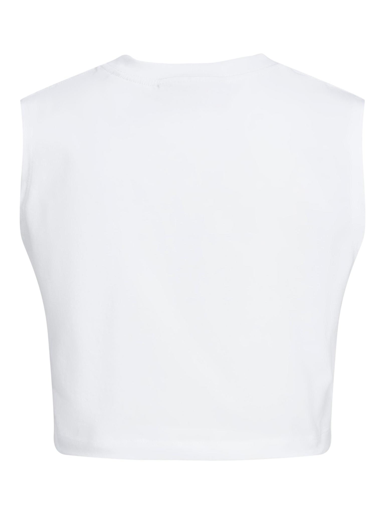 JJXX JJXX : Slim Sleeveless Crop Tee - White