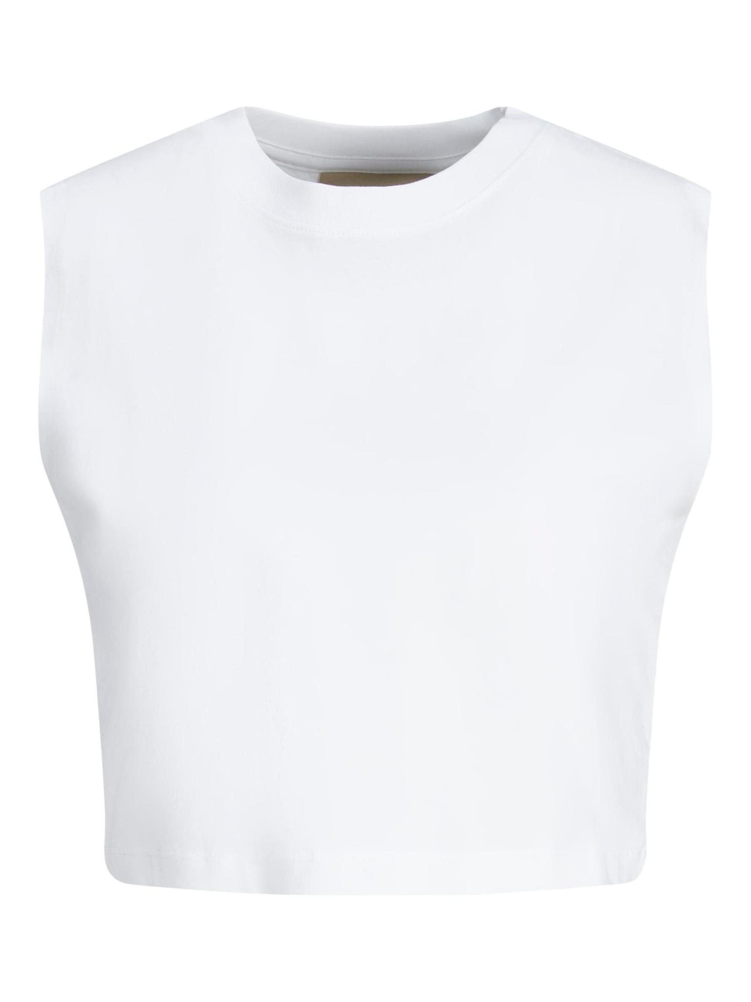 JJXX JJXX : Slim Sleeveless Crop Tee - White