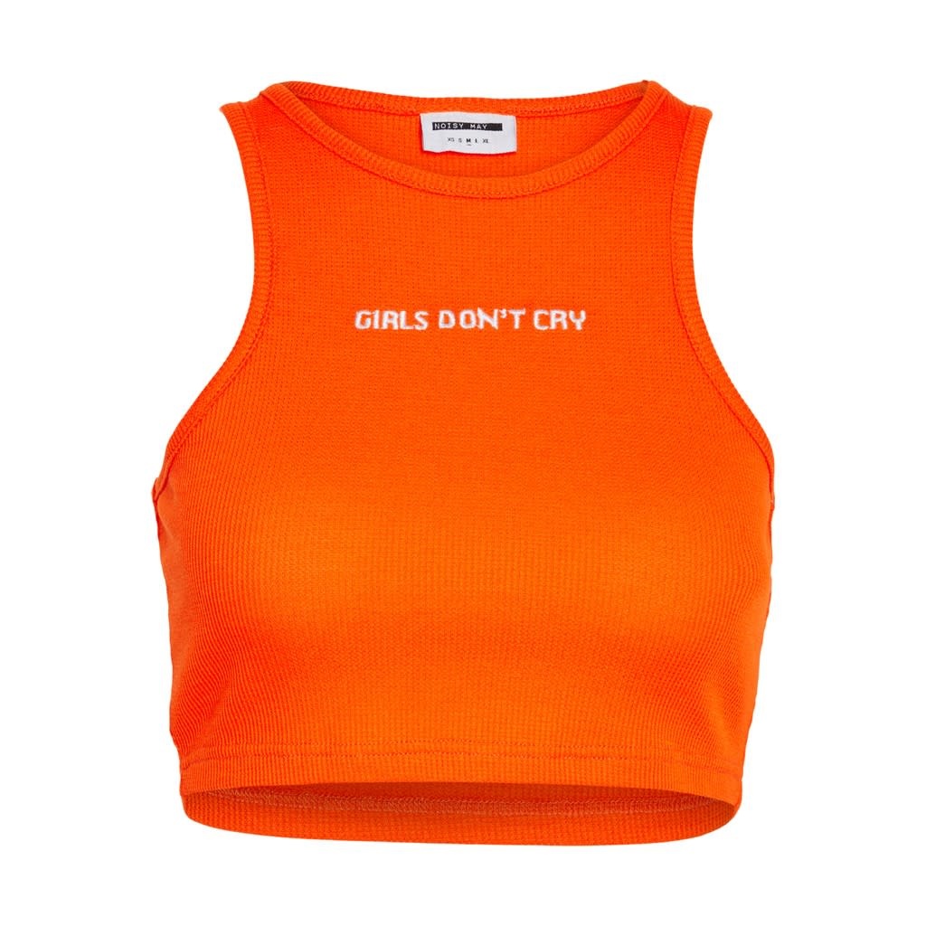 Noisy May Noisy May : Mady Crop Tank Top - Orange