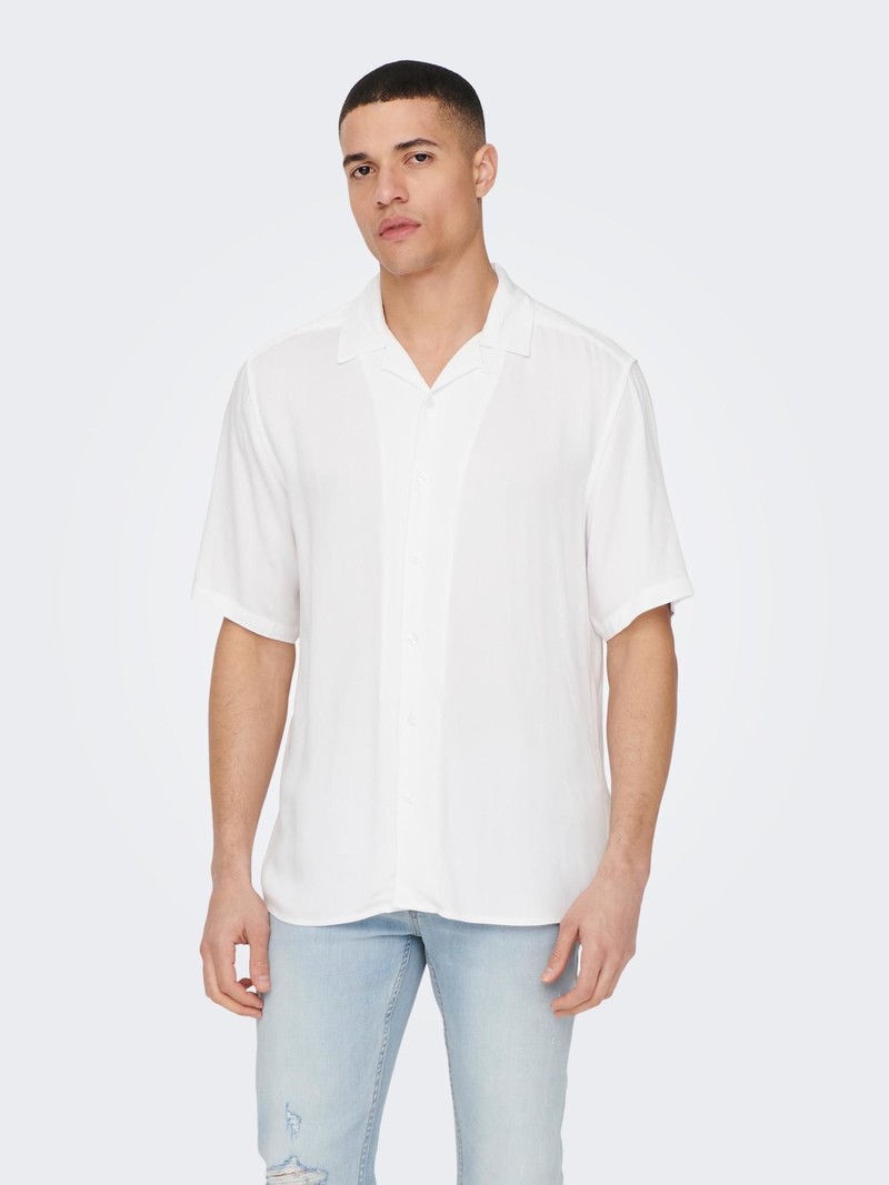 Only & Sons Only & Sons : Regular Fit Solid Color SS Shirt