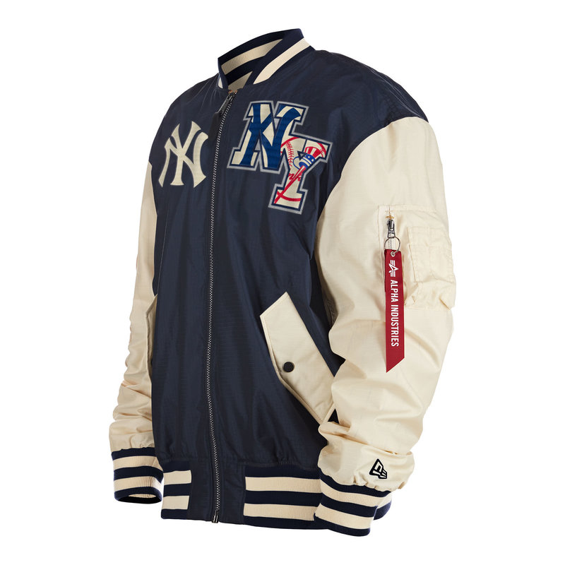 NY Yankees Varsity Red and Blue Jacket - Celebrity jacket