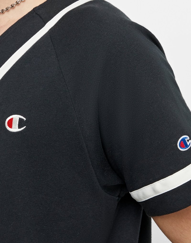 Champion Braided Baseball Jersey Black – STYLEIN NEW YORK